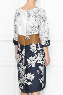 Шелковое платье с цветочным узором Marina Rinaldi