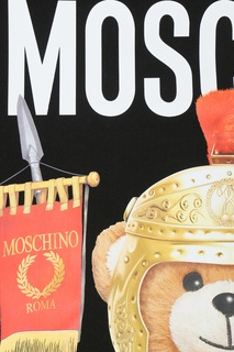 Черный свитшот с мотивом Roman Teddy Bear Moschino