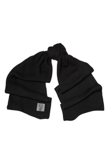 Черный шарф с аппликацией Ikonik Karl Lagerfeld