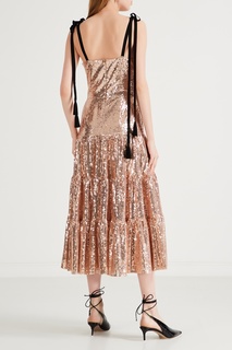 Платье с пайетками цвета розового золота Yana Dress
