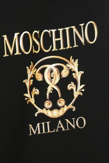 Черные джоггеры с принтом Cristal Double Question Mark Moschino