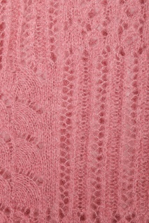 Розовый джемпер ажурной вязки Marina Rinaldi