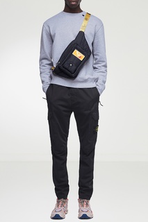 Серый свитшот с логотипами Off White