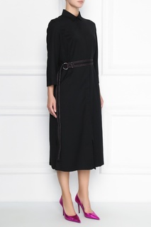 Черное платье-рубашка Marina Rinaldi