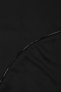 Черное худи с отделкой Marina Rinaldi