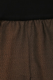 Коричневая юбка-миди со складками Marina Rinaldi