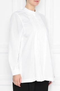 Белая блузка со складками Marina Rinaldi
