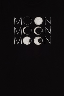 Черная футболка с принтом "Moon" RED Valentino