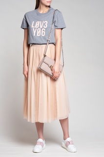 Серая меланжевая футболка "Love You" RED Valentino