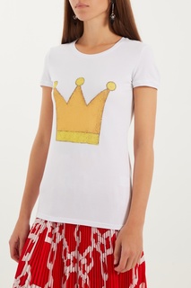 Белая футболка с короной Lisa&Leo