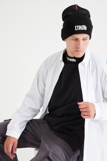 Черная шапка с контрастной отделкой Heron Preston
