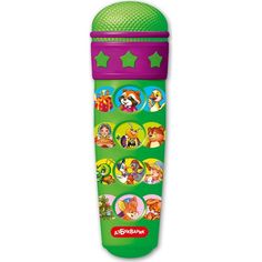 Микрофон-караоке Азбукварик Любимые песенки, 15 см