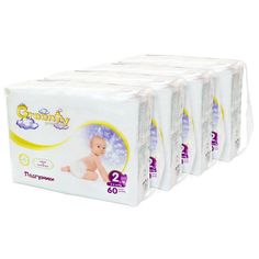 Подгузники Greenty Megapack р. S (3-6 кг) шт.