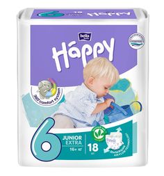 Подгузники Bella Baby Happy Junior Extra 6 (от 16 кг) шт.