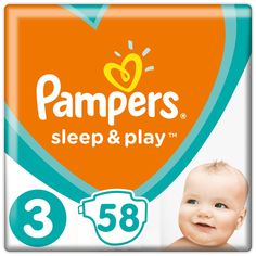 Подгузники Pampers Sleep & Play 3 (6-10 кг) шт.