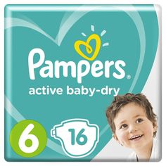 Подгузники Pampers Active Baby-Dry Размер 6 (13-18 кг) шт.