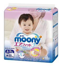 Подгузники Moony р. M (6-11 кг) шт.