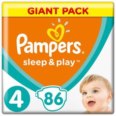 Подгузники Pampers Sleep & Play (Размер 4/Maxi) (9-14 кг) шт.
