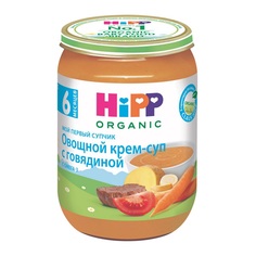 Крем-суп Hipp Овощной Мой первый супчик с говядиной, 190 г