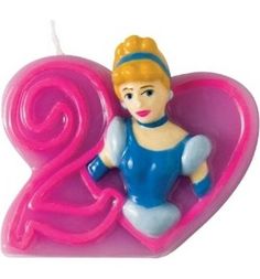 Объемная свечка Procos Принцессы Дисней 2