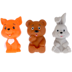 Игрушка для ванной Играем Вместе Заяц+лиса+мишка