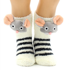 Носки Hobby Line Бело-серая полоска