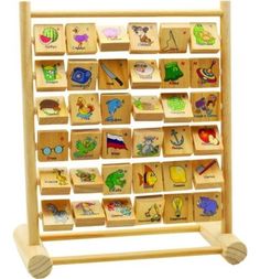 Развивающая игрушка Мир Деревянных Игрушек Счеты-алфавит 31 см