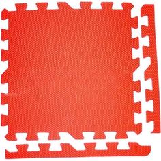 Коврик-пазл Eco-cover цвет: красный (9 дет.) 90 х 90 см