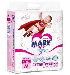 Трусики-подгузники Mary M (6-10 кг) шт.