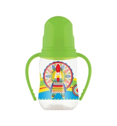 Бутылочка Lubby Русские мотивы для кормления полипропилен с рождения, 120-125 мл