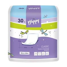 Пеленки Bella Baby Happy детские Baby Happy Classic 60х90 см, 30