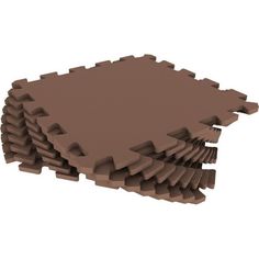 Коврик-пазл Eco-cover цвет: коричневый (9 дет.) 100 х 100 см