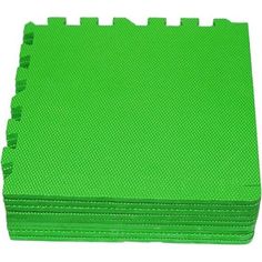 Коврик-пазл Eco-cover цвет: зеленый (9 дет.) 100 х 100 см