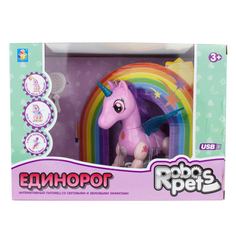Интерактивная игрушка 1Toy Робо-единорог, розовый