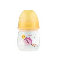 Бутылочка Lubby Малышарики для кормления полипропилен с рождения