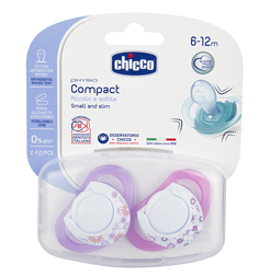 Набор пустышек Chicco Physio силикон, 6-12 месяцев
