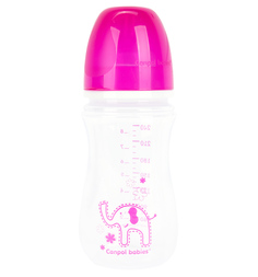 Бутылочка Canpol Colourful animals с широким горлышком полипропилен с 3 мес, 240 мл