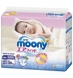 Подгузники Moony р. NB (0-5 кг) шт.