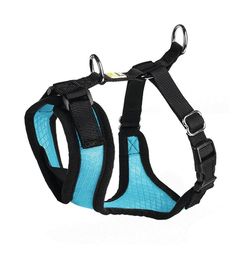 Hunter шлейка для собак Manoa S (38-47 см) нейлон/сетчатый текстиль голубой