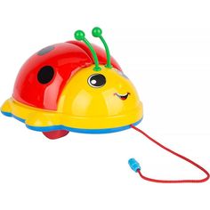 Каталка с веревочкой Molto Божья коровка