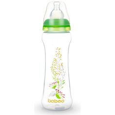 Бутылочка Baboo с узкой силиконовой соской Summer полипропилен, 330 мл
