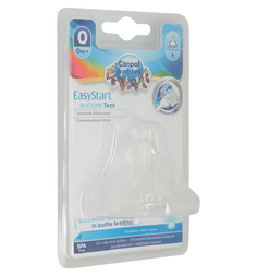 Соска Canpol для бутылочек с широким горлом EasyStart, силикон, с рождения