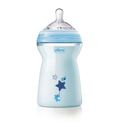 Бутылочка Chicco Natural Feeling с силиконовой соской с флексорами полипропилен с 6 месяцев, 330 мл
