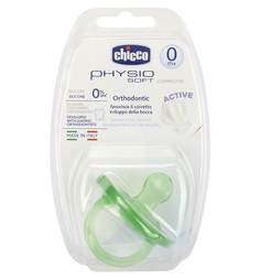 Пустышка Chicco Physio Soft для детей силикон, с рождения
