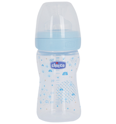 Бутылочка Chicco Wellbeing Boy полипропилен с рождения, 150 мл