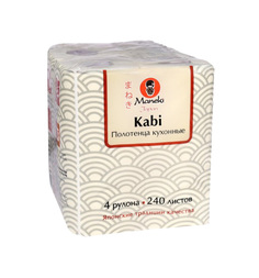 Полотенце 2 слоя Maneki Kabi, 4 шт