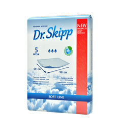 Пеленки Dr.Skipp впитывающие с абсорбентом 60х90 см