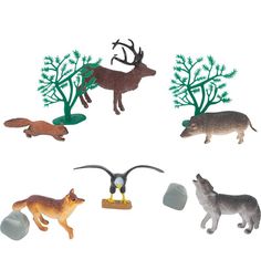 Игровой набор Играем Вместе Диалоги о животных Животные и птици 6 шт