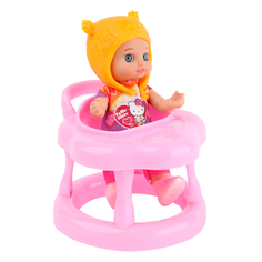 Кукла Карапуз Hello Kitty С ходунками и аксессуарами в оранжевом 12 см