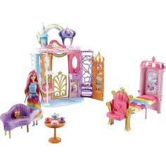 Игровой набор Barbie Переносной радужный дворец